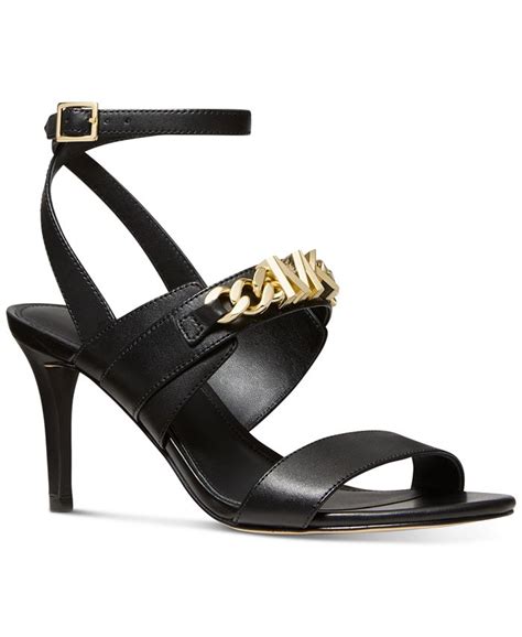 michael michael kors women's blaine ankle-strap mk chain sandals|Michael Kors Women's Blaine Ankle.